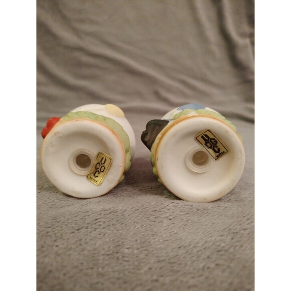 Lefton Anthropomorphic Mr & Mrs Humpty Dumpty Salt and Pepper Shakers Vintage - Picture 11 of 12